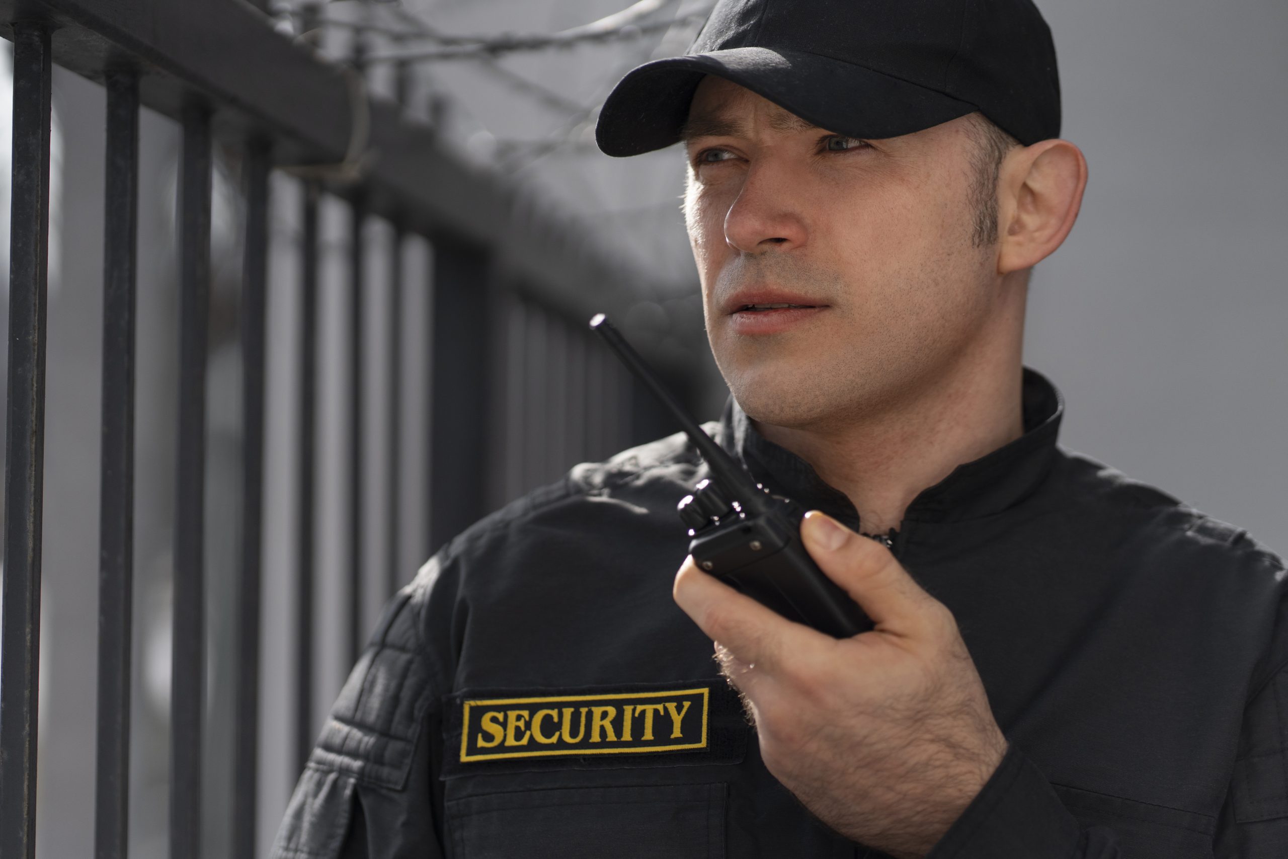 portrait-male-security-guard-with-radio-station